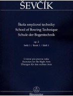Otakar Ševčík: Škola smyčcové techniky op. 2, Sešit 1 - Cvičení pro pravou ruku