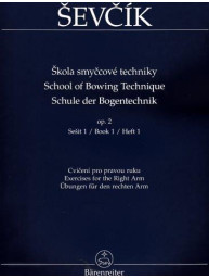 Otakar Ševčík: Škola smyčcové techniky op. 2, Sešit 1 - Cvičení pro pravou ruku