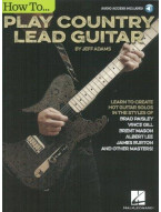 Jeff Adams: How To Play Country Lead Guitar (noty, tabulatury na kytaru) (+audio)