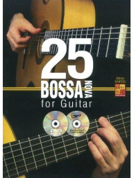 Adrian Santos: 25 Bossa Nova For Guitar (noty, tabulatury na kytaru) (+CD & DVD)
