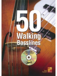 Brad Tucker: 50 Walking Basslines (noty, tabulatury na baskytaru, kontrabas)