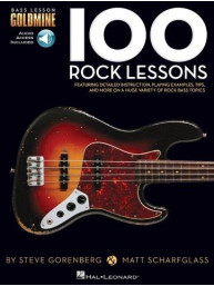 Bass Lesson Goldmine: 100 Rock Lessons (noty, tabulatury na baskytaru) (+audio)
