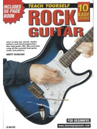 10 Easy Lessons: Teach Yourself Rock Guitar (video škola hry & booklet pro kytaru)