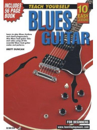 10 Easy Lessons: Teach Yourself Blues Guitar (video škola hry & booklet pro kytaru)