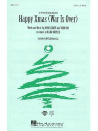 John Lennon & Yoko Ono: Happy Xmas (War Is Over) - SATB (noty na sborový zpěv) - SADA 5 ks