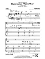 John Lennon & Yoko Ono: Happy Xmas (War Is Over) - SATB (noty na sborový zpěv) - SADA 5 ks