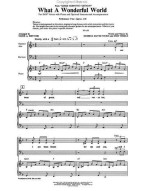 Louis Armstrong: What a Wonderful World (SAB) (noty na sborový zpěv, klavír) - SADA 5 ks