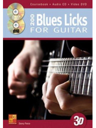 200 Blues Licks For Guitar (noty na kytaru) (+CD & DVD)