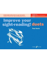 Paul Harris: Improve Your Sight Reading Piano Duet Grades 0-1 (noty na čtyřruční klavír)
