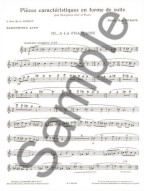 Pierre-Max Dubois: Pieces Caracteristiques En Forme De Suite (To The French Woman) For Alto Saxophone And Piano (noty na altsaxofon, klavír)