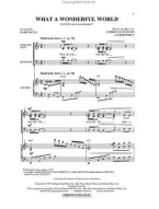 George Weiss/Bob Thiele: What A Wonderful World (SAB) (noty na sborový zpěv, klavír) - SADA 5 ks