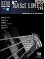 Bass Play-Along 46: Best Bass Lines Ever (noty, tabulatury na baskytaru) (+audio)