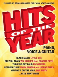Hits Of The Year 2015 (noty na klavír, zpěv, akordy na kytaru)