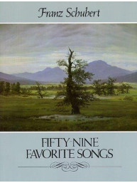 Franz Schubert: Fifty-nine Favorite Songs (noty na zpěv, klavír)