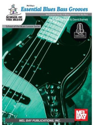 Frank De Rose/David Barrett: Essential Blues Bass Grooves (noty, tabulatury na baskytaru) (+audio)