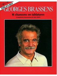 Georges Brassens: 16 Chansons en Tablatures (noty, tabulatury na kytaru)