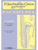 Johann Pachelbel: Canon para Cuarteto de Saxofones (noty na 4 saxofony)
