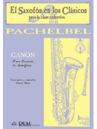 Johann Pachelbel: Canon para Cuarteto de Saxofones (noty na 4 saxofony)