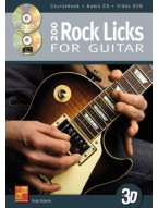 200 Rock Licks For Guitar In 3D (noty na kytaru) (+CD & DVD)