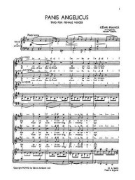 Cesar Franck: Panis Angelicus (SSA) (noty na sborový zpěv, klavír, varhany) - SADA 5 ks