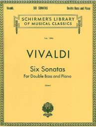 Antonio Vivaldi: Six Sonatas For Double Bass And Piano (noty na kontrabas, klavír)