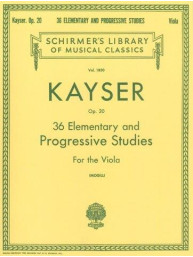 Kayser: 36 Elementary And Progressive Studies (noty na violu)