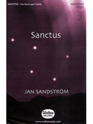 Jan Sandström: Sanctus - SSA A Cappella) (noty na sborový zpěv) - SADA 5 ks