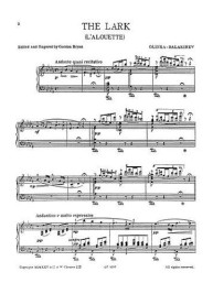 Balakirev/Glinka: The Lark (noty na sólo klavír)