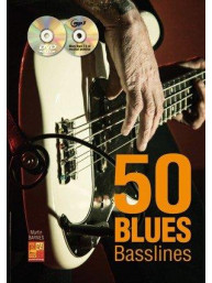 50 Blues Basslines (noty na baskytaru) (+CD & DVD)