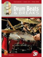 Sonny Jones: Drum Beats & Breaks (noty na bicí) (+CD & DVD)