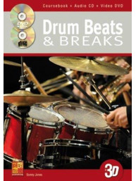 Sonny Jones: Drum Beats & Breaks (noty na bicí) (+CD & DVD)