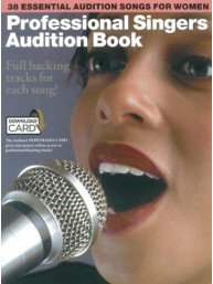 Professional Singers Audition Book (noty na klavír, zpěv, akordy na kytaru) (+audio)