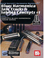 David Barrett: Blues Harmonica Jam Tracks And Soloing Concepts #1 (noty na harmoniku) (+audio)