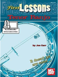 Joe Carr: First Lessons Tenor Banjo (noty, tabulatury na banjo) (+audio & video)