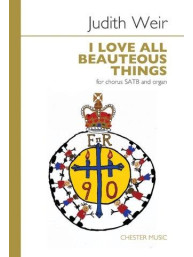 Judith Weir: I Love All Beauteous Things - SATB (noty na sborový zpěv, varhany) - SADA 5 ks
