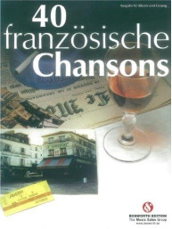 40 Französische Chansons (noty na klavír, zpěv, akordy na kytaru)