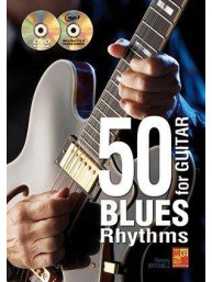 Tommy Mitchell: 50 Blues Rhythms For Guitar (noty na kytaru) (+CD & DVD)