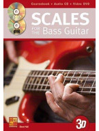 Steve Hall: Scales For The Bass Guitar In 3D (noty na baskytaru) (+CD & DVD)