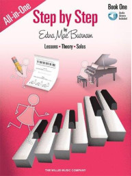 Edna Mae Burnam: Step By Step All-In-One Edition – Book 1 (noty na sólo klavír) (+audio)