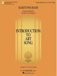 Introduction To Art Song For Baritone/Bass (noty na zpěv, klavír) (+audio)