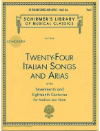 24 Italian Songs And Arias Of The 17th And 18th Centuries - Medium Low Voice (noty na zpěv, klavír) (+audio)