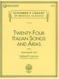 24 Italian Songs And Arias Of The 17th And 18th Centuries - Medium High Voice (noty na zpěv, klavír) (+audio)