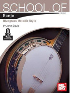 Janet Davis: School Of Banjo - Bluegrass Melodic Style (noty, tabulatury na banjo) (+audio)