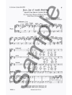 J.S. Bach: Jesu, Joy Of Man's Desiring (SATB) (noty pro sborový zpěv, varhany) - SADA 5 ks
