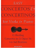 Oskar Rieding: Concerto In D Op.36 (Viola/Piano) (noty na violu, klavír)