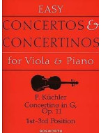 Ferdinand Küchler: Concertino in G Op.11 (Viola/Piano) (noty na violu, klavír)