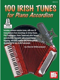 David DiGiuseppe: 100 Irish Tunes For Piano Accordion (noty na akordeon) (+audio)