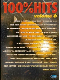 100% Hits, Volume 6 (noty na klavír, zpěv, akordy na kytaru)