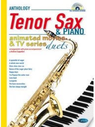 Animated Movies and TV Duets for Tenor Sax And Piano (noty na tenorsaxofon, klavír) (+audio)