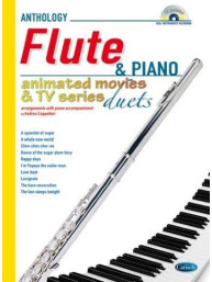 Animated Movies and TV Duets for Flute And Piano (noty na příčnou flétnu, klavír) (+audio)